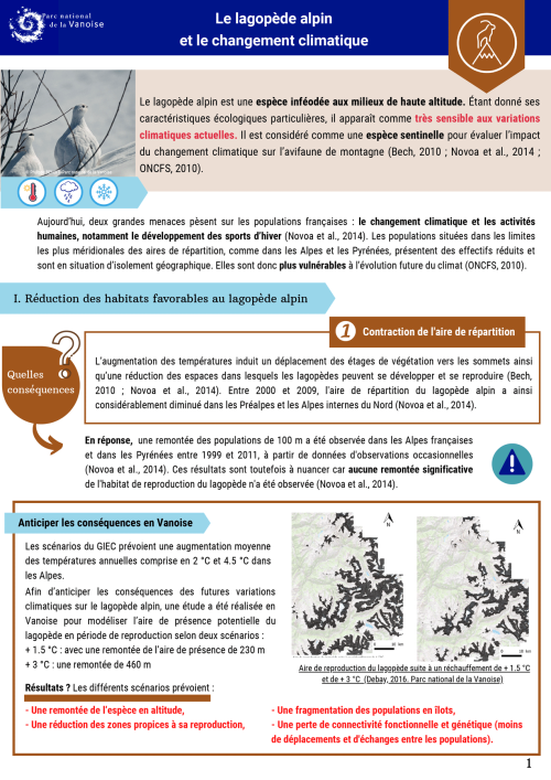 Le lagopède alpin et le changement climatique