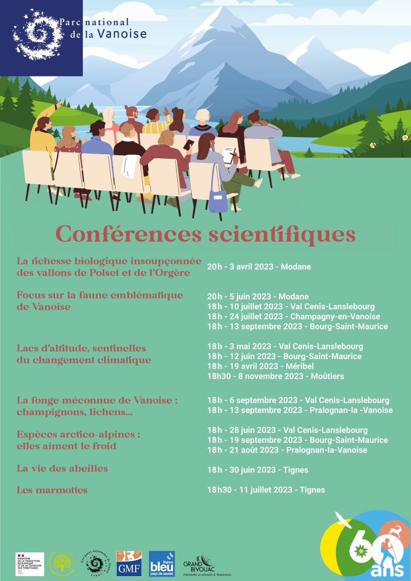 Affiche conférences grand public 