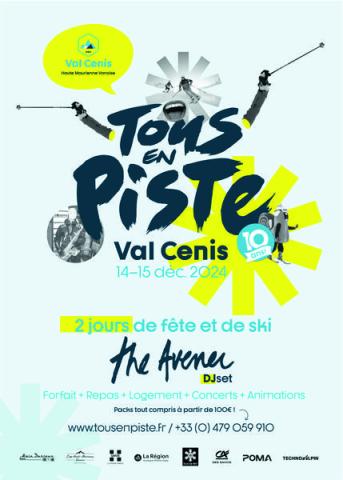 Tous en Piste à Val Cenis - Affiche Tous en Piste 2024